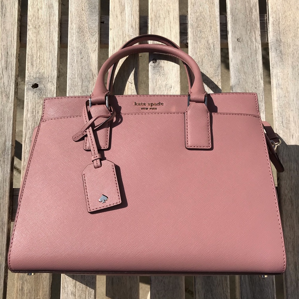 Kate Spade Cameron medium satchel dusty peony pink - Picture 7 of 8